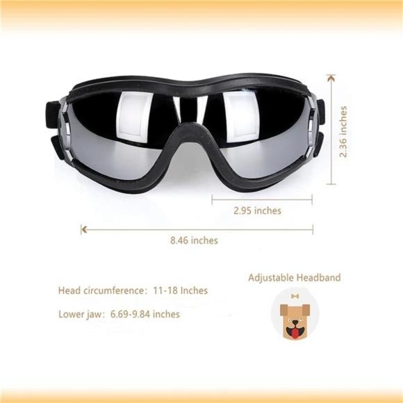 NEW - Dog Sunglasses Dog Goggles, UV Wind Dust Protection Medium or Large Dog - Picture 5 of 6